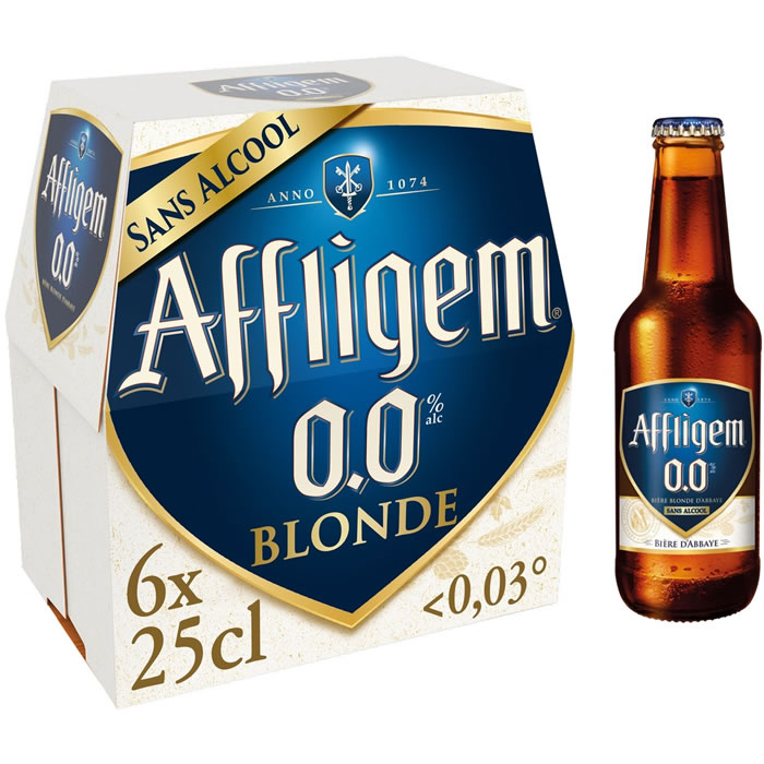 AFFLIGEM – Bière blonde sans alcool 6 x 25 cl