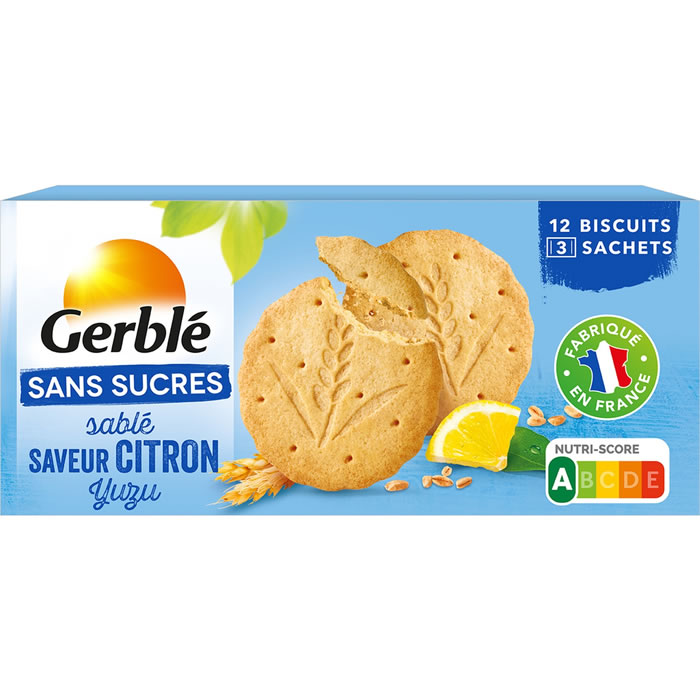 GERBLE – Biscuits sablés au citron 132g