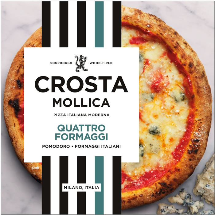 CROSTA & MOLLICA – Pizza 4 fromages au levain (465g)