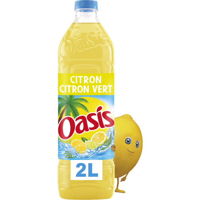 OASIS – Boisson au citron et citron vert 2 L