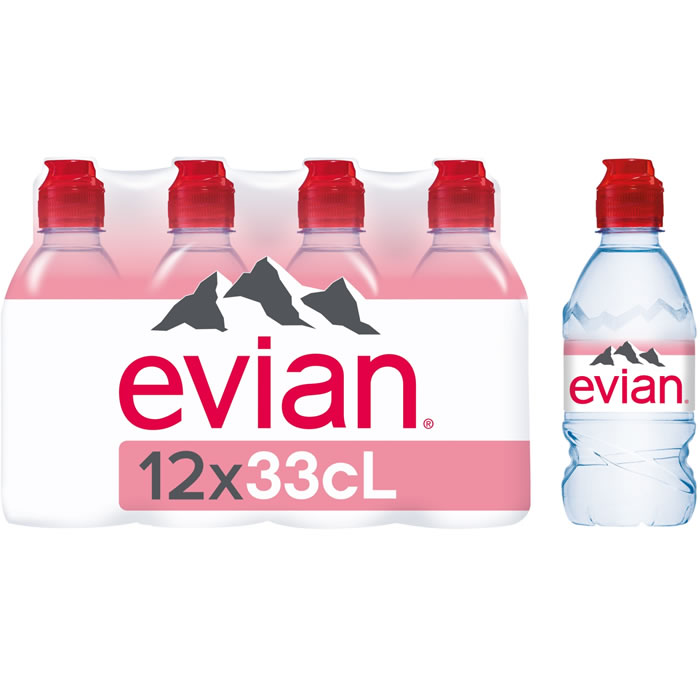 EVIAN – Eau minérale naturelle 12 x 33 cl