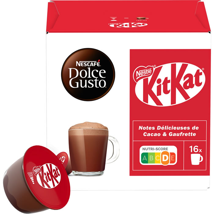 NESCAFE Dolce Gusto – Capsules de café saveur Kit Kat (16 capsules)