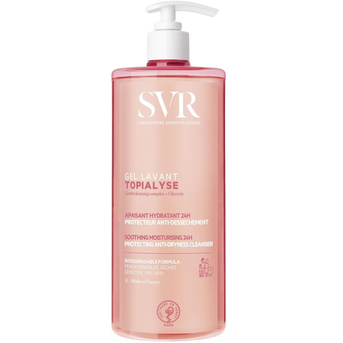 SVR Topialyse Gel lavant protecteur hydratant anti dessèchement 1 L