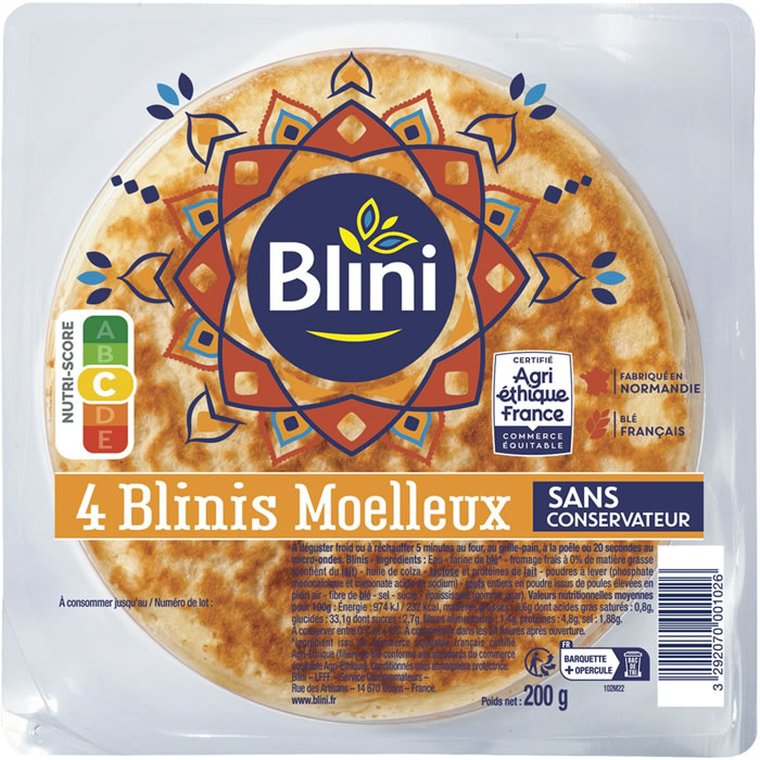 Blinis fins moelleux – BLINI
