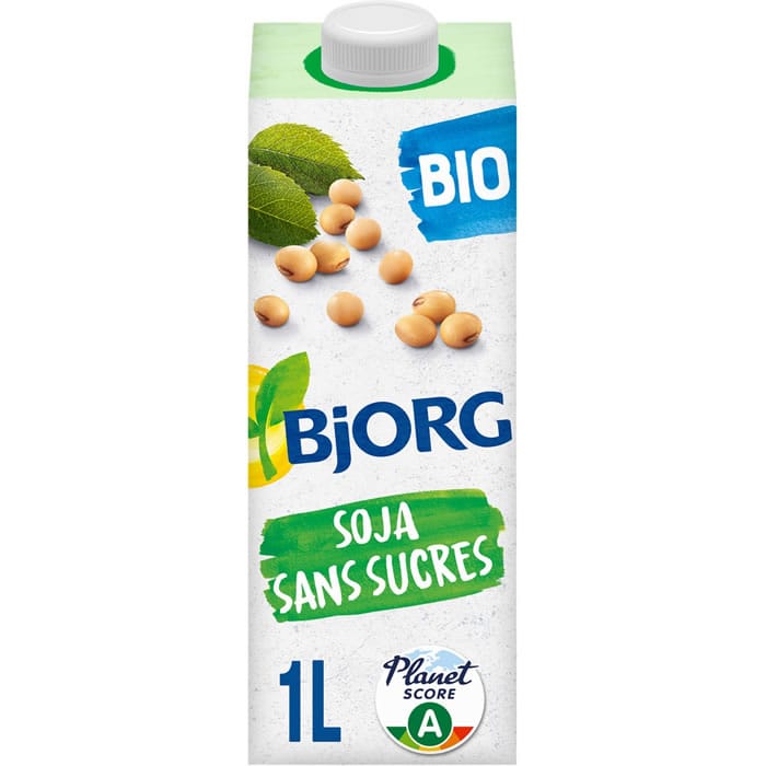 BJORG Boisson végétale au soja sans sucres bio – 1L