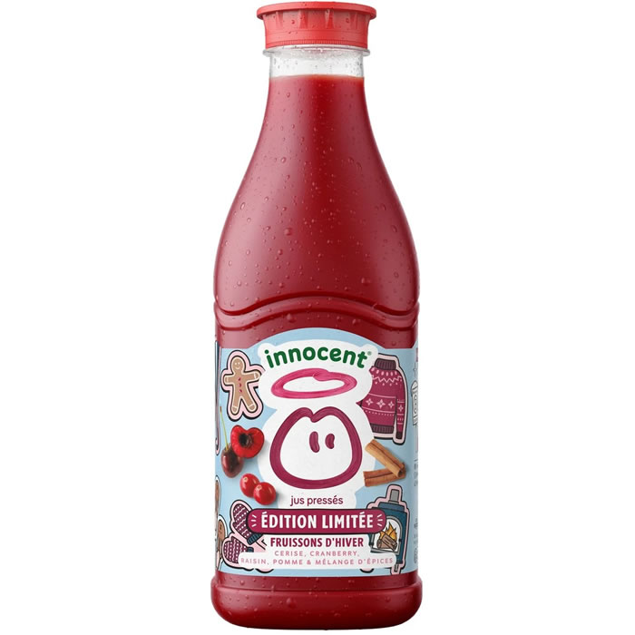 INNOCENT Fruissons d’hiver – Jus pressé de cerise, raisin, pomme et épices 90 cl