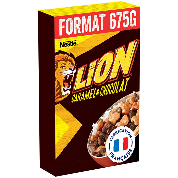 NESTLE Lion – Céréales au chocolat et caramel 675 g