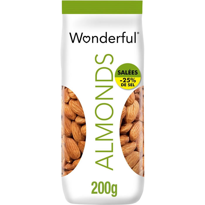 WONDERFUL – Amandes décortiquées grillées et salées