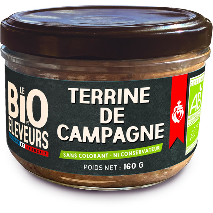 LE BIO DES ELEVEURS – Terrine de campagne bio 160 g