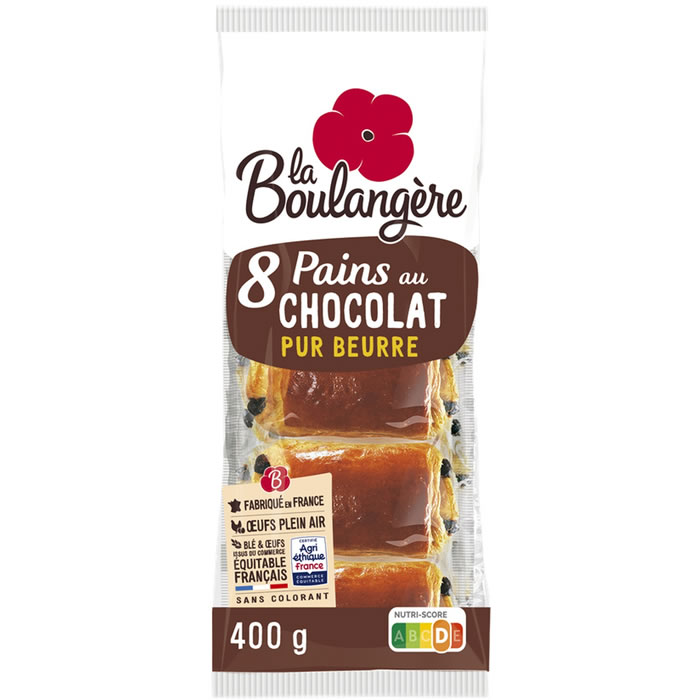 La Boulangère – Pains au chocolat pur beurre 400 g