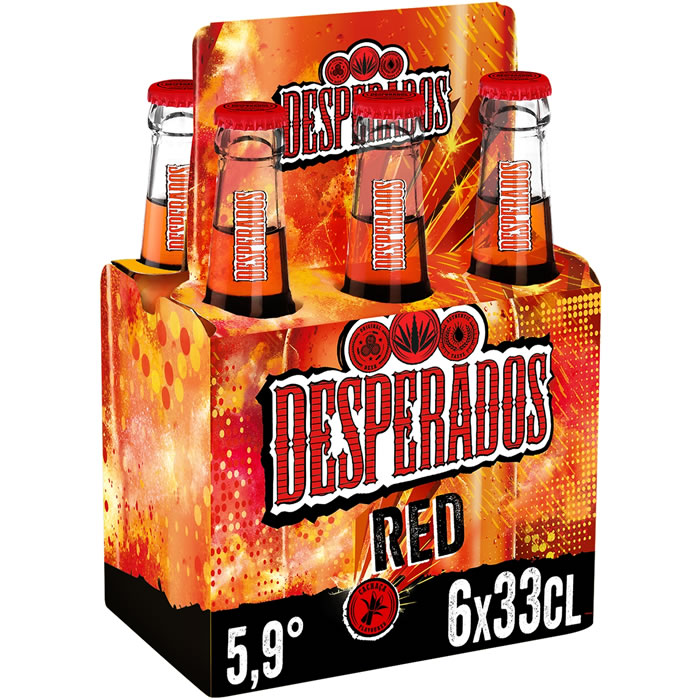 DESPERADOS – Red Bière aromatisée cachaça fruits rouges 6 x 33 cl