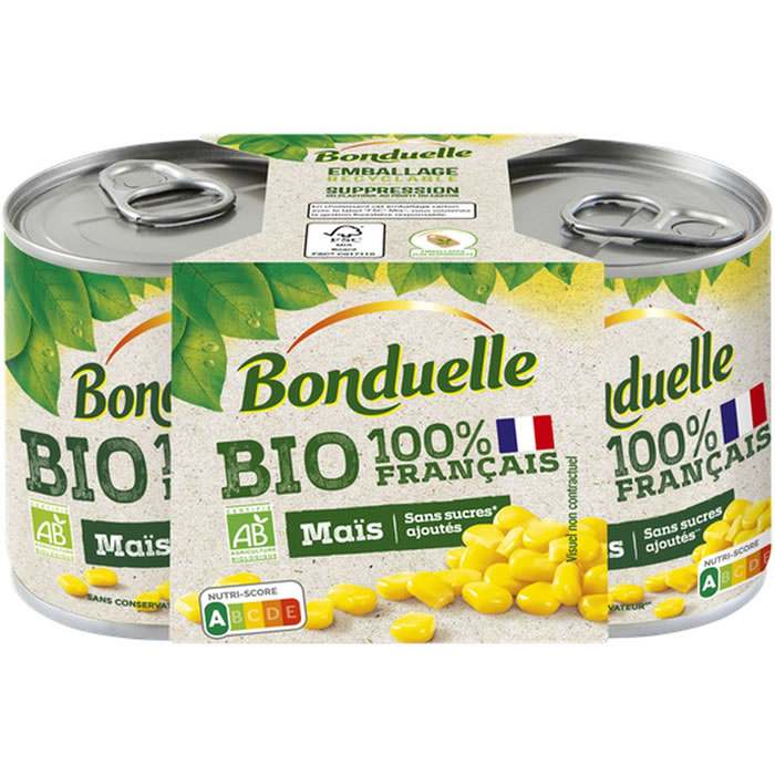 BONDUELLE – Maïs doux bio 2x140g