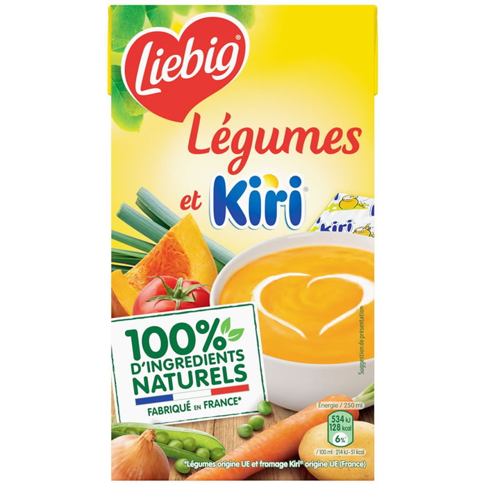 LIEBIG – Soupe de légumes et fromage Kiri 1L