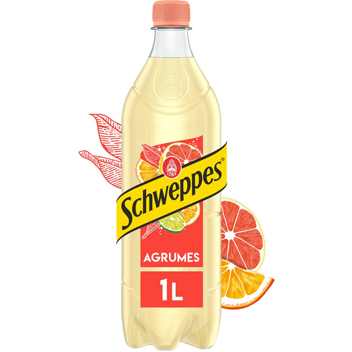 SCHWEPPES – Boisson gazeuse aux 4 agrumes 1 L