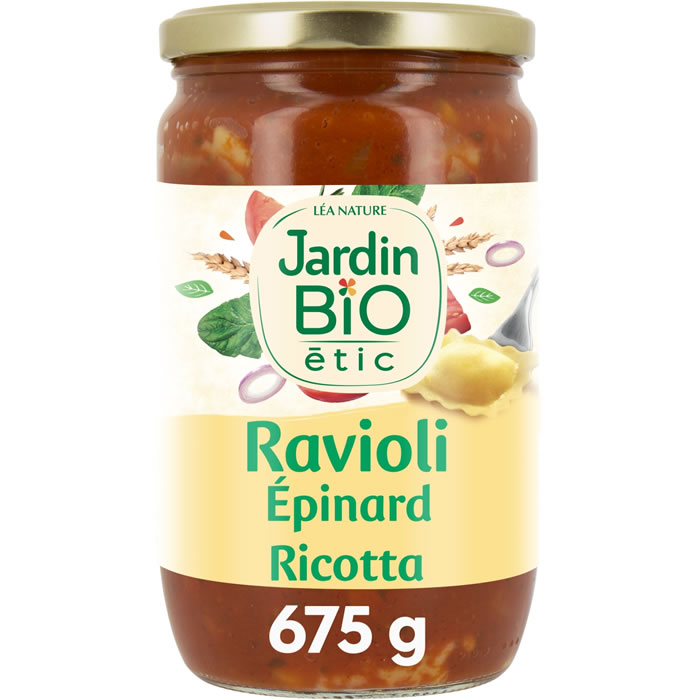 JARDIN BIO Étic Ravioli au épinard et ricotta bio