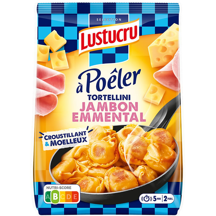 LUSTUCRU – Tortellini à poêler au jambon et emmental 300g