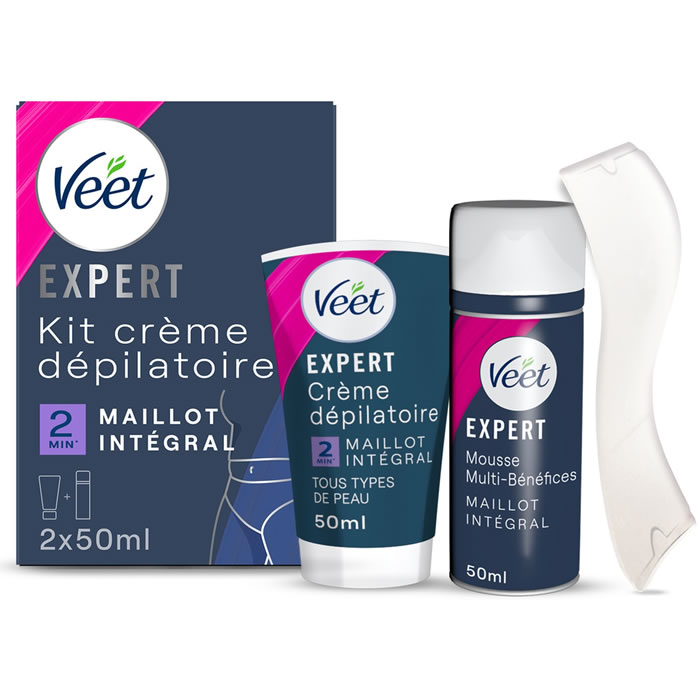 VEET Expert – Crème dépilatoire maillot intégral (2 x 50 ml)