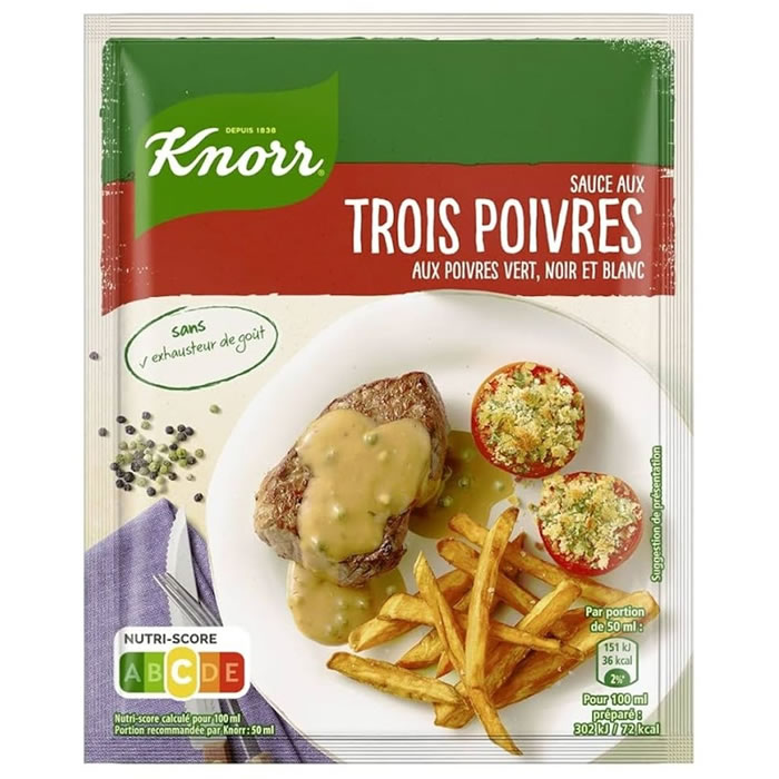 KNORR – Sauce déshydratée aux 3 poivres – 32 g