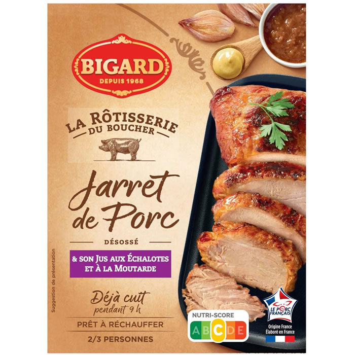 BIGARD – Jarret de porc avec jus aux échalotes et moutarde 460 g
