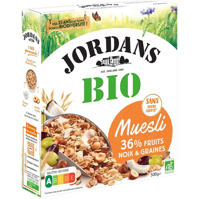JORDANS – Muesli aux fruits et noix bio 500g
