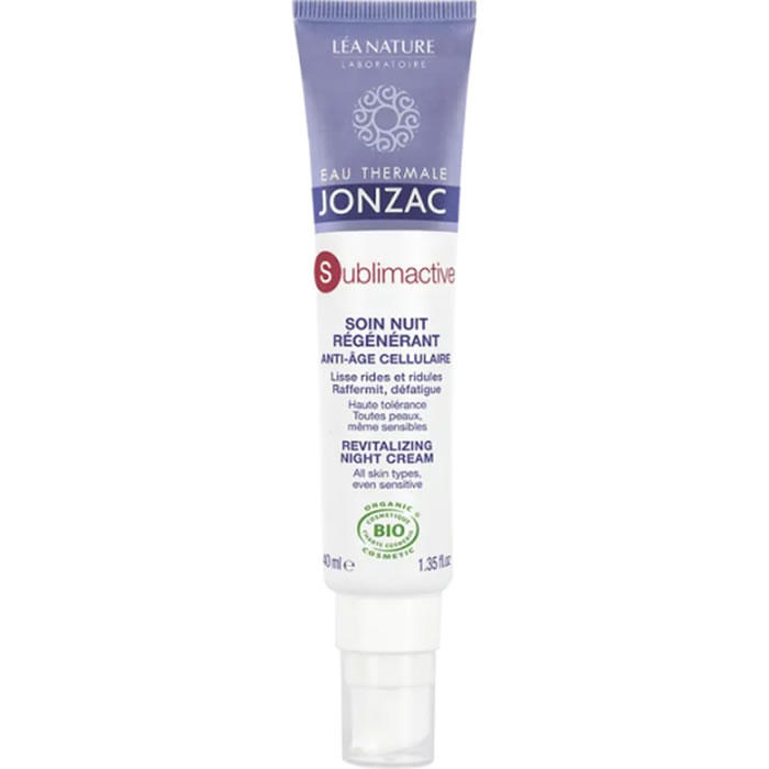 EAU THERMALE JONZAC Sublimactive Soin de nuit anti-âge bio 40 ml