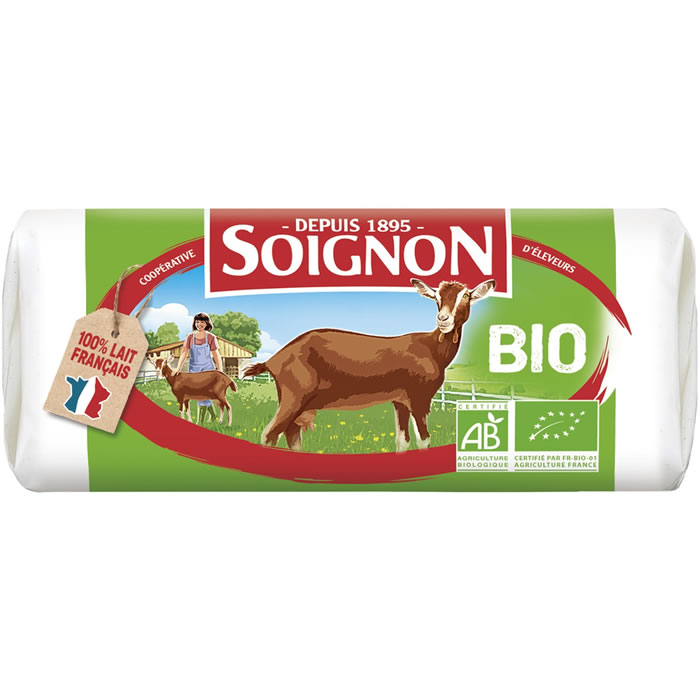 SOIGNON – Bûche de fromage de chèvre bio 180 g