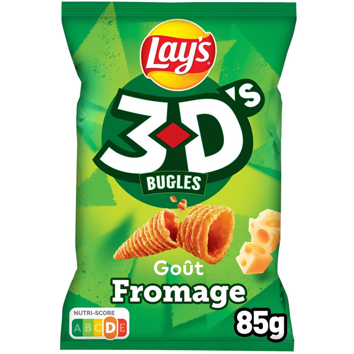 LAY’S 3D’s Biscuits soufflés saveur fromage 85g