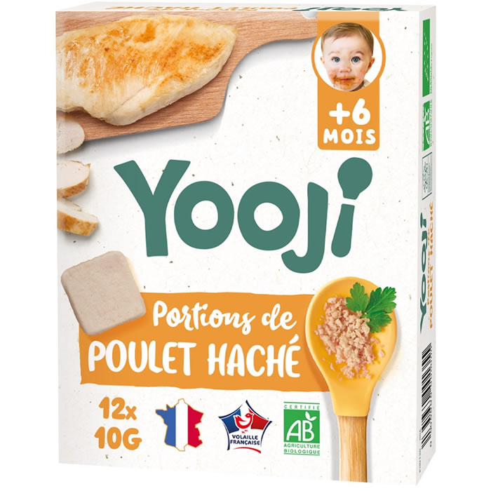 YOOJI – Galets de poulet dès 6 mois bio 120g