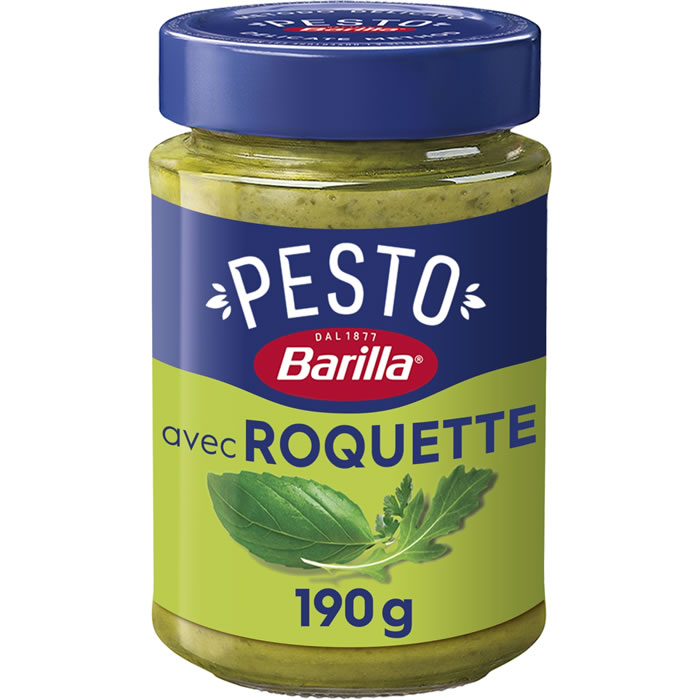 BARILLA – Sauce pesto au basilic et roquette – 190g