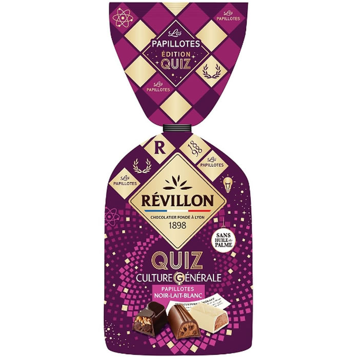 REVILLON Papillotes Quiz Musique – 3 chocolats 360g