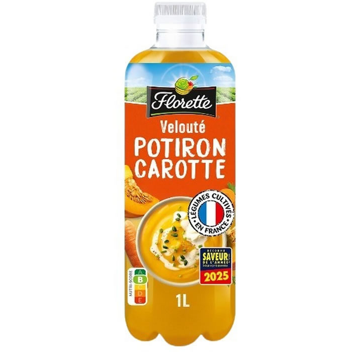 FLORETTE – Soupe velouté de potirons et carottes 1L