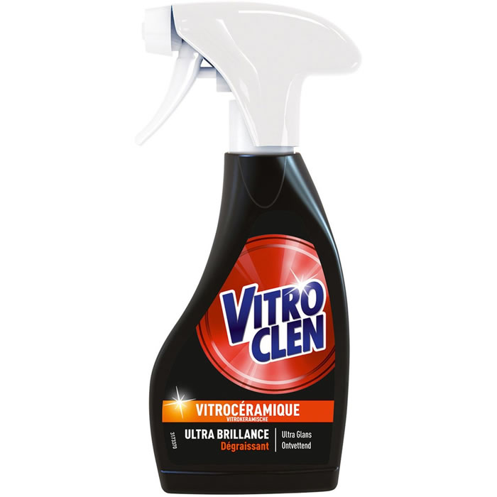 Vitroclen Nettoyant spray dégraissant pour plaques vitrocéramiques 250 ml
