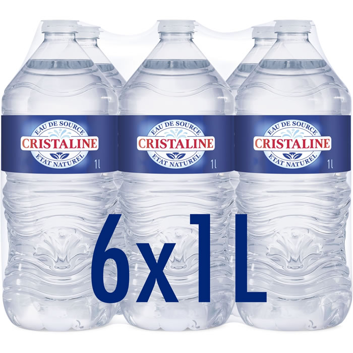 CRISTALINE – Eau de source 6 x 1 L