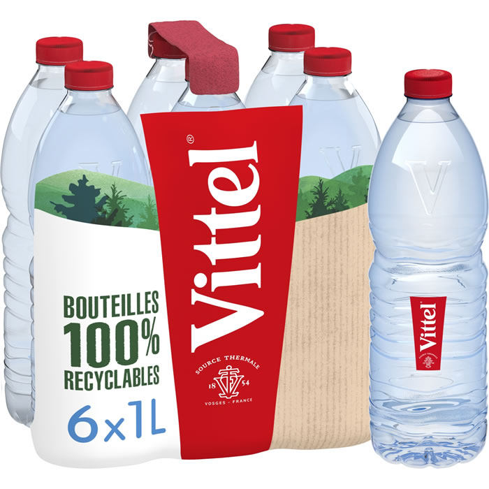 VITTEL – Eau minérale naturelle 6 x 1 L
