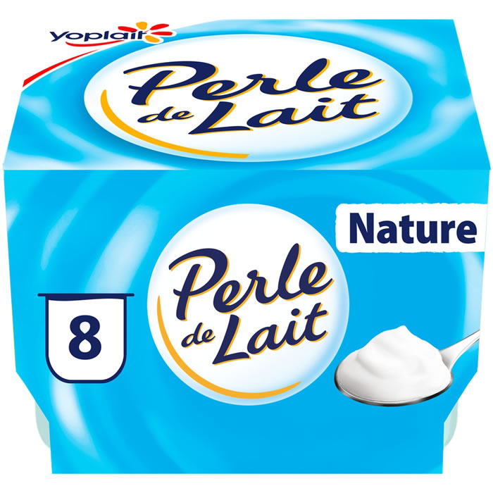 YOPLAIT Perle de Lait – Yaourts nature 8 x 125 g
