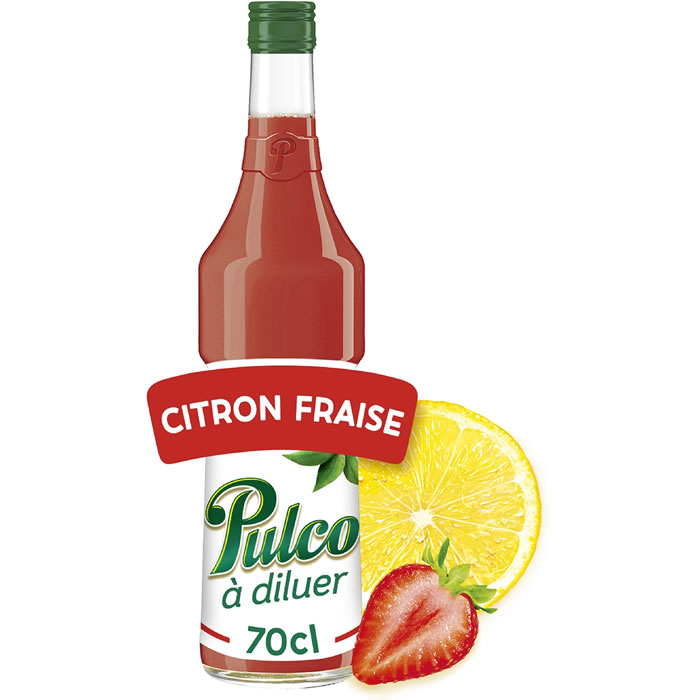 PULCO – Concentré à la pulpe de citron et fraise 70 cl