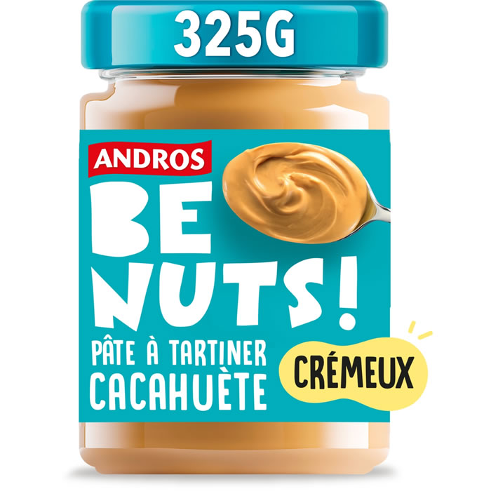 ANDROS Be Nuts – Pâte à tartiner à la cacahuète crémeux 325 g