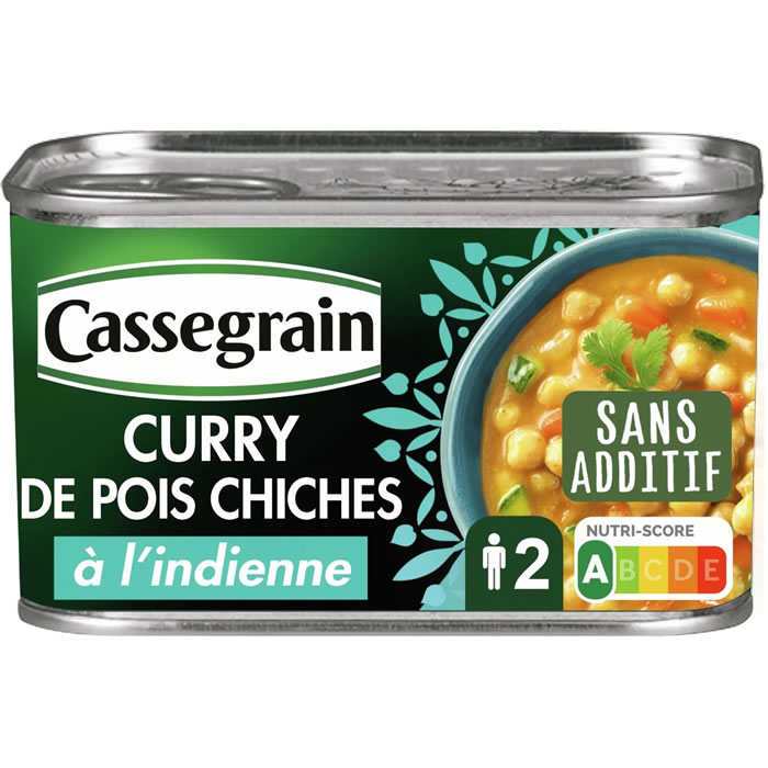 CASSEGRAIN Curry de pois chiches à l’indienne