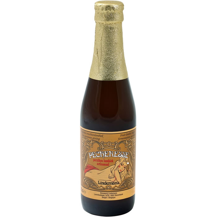 LINDEMANS – Pècheresse Bière belge à la pêche 25 cl