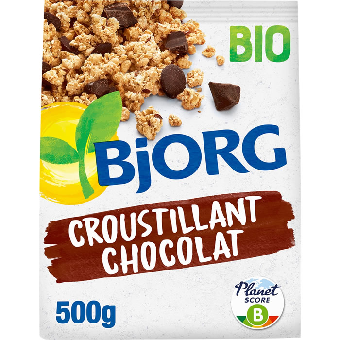 BJORG – Céréales croustillant au chocolat bio 500 g