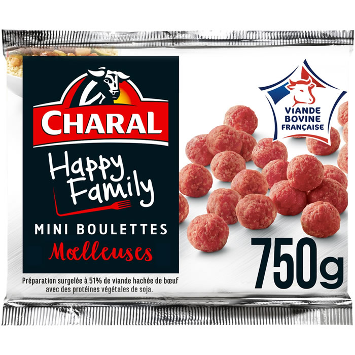 CHARAL – Minis boulettes au boeuf 15% M.G 750g