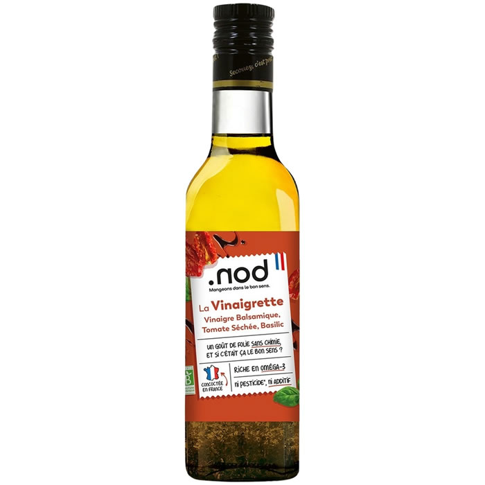 .NOD – Vinaigrette balsamique à la tomate séchée et basilic IGP bio – 24 cl