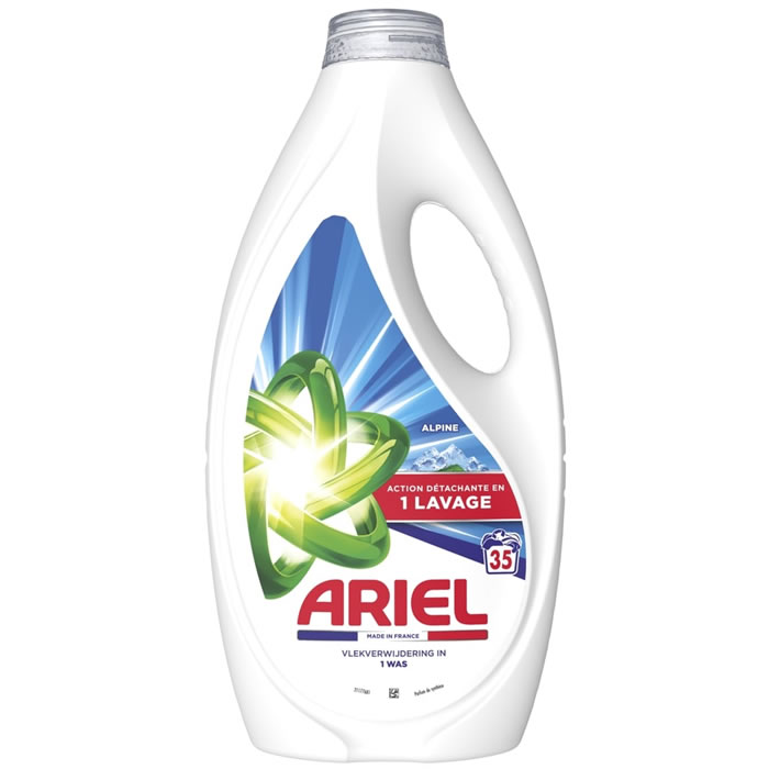 ARIEL Alpine Lessive liquide action détachante 1,57 L 35 lavages