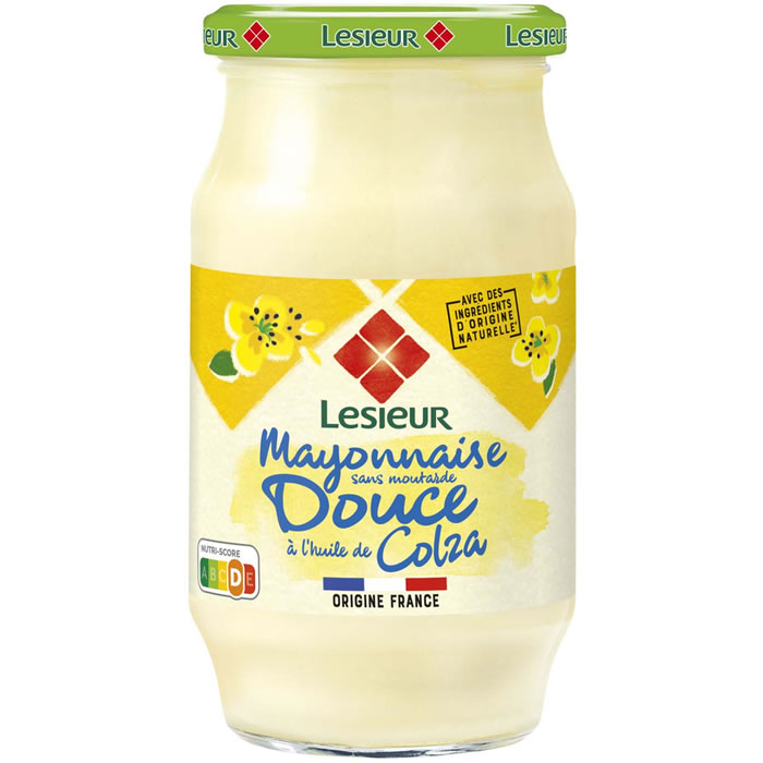 LESIEUR – Mayonnaise fine et douce sans moutarde – 475g