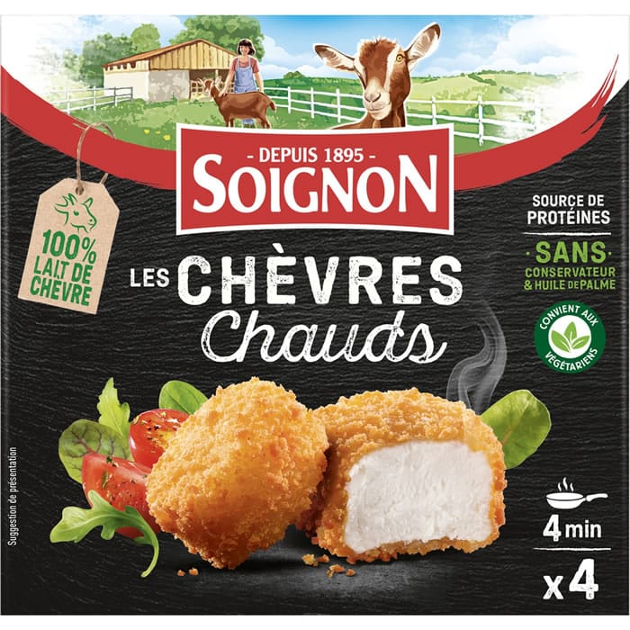 SOIGNON – Bouchées panées de chèvre chaud 100g