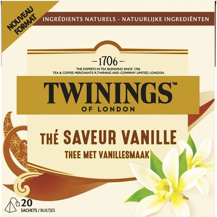 TWININGS Thé noir à la vanille (32g)