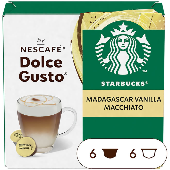 STARBUCKS – Capsules Macchiato Vanille (Dolce Gusto) 6+6