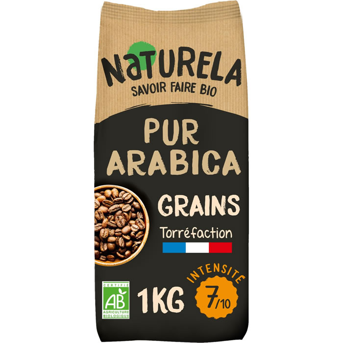 NATURELA – Café en grain pur arabica bio N°10 1kg