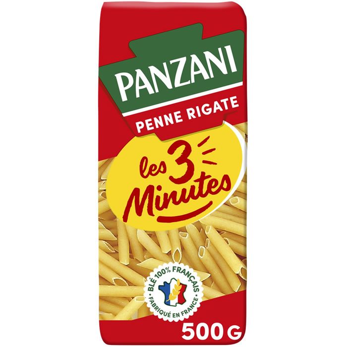 PANZANI Les 3 Minutes Penne cuisson rapide 3 minutes 500g
