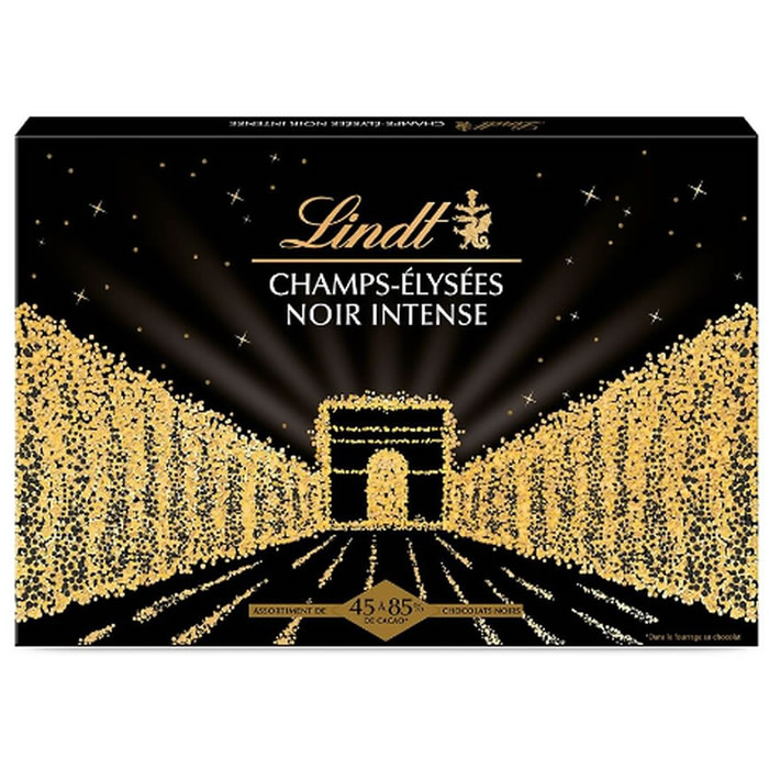 LINDT Champs-Élysées – Bouchées au chocolat noir intense 395g